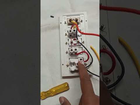 1scoket 1topin 2switch 1incater 2switch 2 socket 1indicator wiring | How to make an extension box |