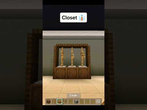 Closet in Minecraft | #shorts #minecraft