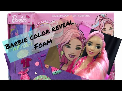 Watermelon Scent Surprise Barbie Color Reveal Foam