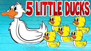 Five Little Ducks - Spring Songs for Children with Lyrics - Kids Songs by The Learning Station