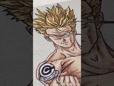 Future Trunks Drawing From Dragon Ball Z #drawing #ytshortsvideo #shorts #trunks #dragonball #viral