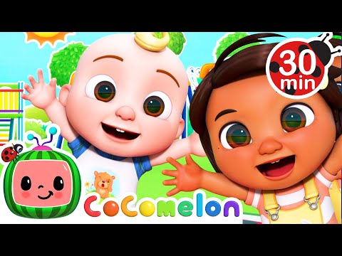 School PlayGround Colors | with Nina and JJ | Cocomelon Nursery Rhymes for Kids