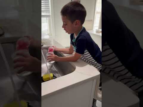 Dad’s Surprise Chore: Son Has to Wash ALL the Dishes! #short #shorts #shortvideo #funny