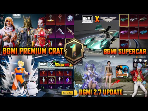 BGMI NEXT PREMIUM CRATE | NEXT CLASSIC CRATE | BGMI ASTON MARTIN | BGMI NEW XSUIT | BGMI UPDATE 2.7