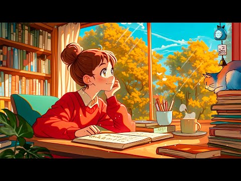 Autumn Corner 🍂 [ Lofi Hip Hop - work / study ] Comfortable music that makes you feel positive