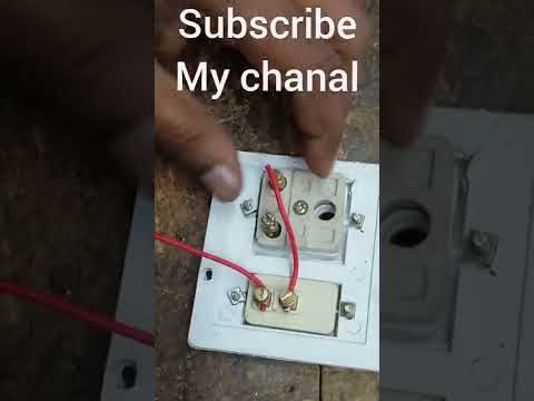 1 switch 1soket board connection #shorts #switchboardconnection  #vairalvideo