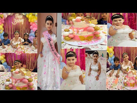 Saisha's 4th Birthday vlog | party | Butterfly theme Decoration | Celebration🎊🎉