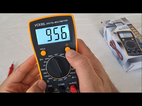 Digital Multimeter with Buzzer, Light, Hold (Somogyi, VC 830L)