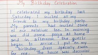 Write a short essay on My Birthday Celebration | Essay Writing | English