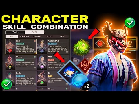 Best Character combination in free fire | CS rank best character |CS rank character combination 2024