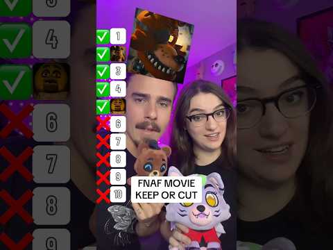 BF plays FNAF KEEP OR CUT with MOVIE CHARACTERS! #fnaf #fivenightsatfreddys #fnafmovie