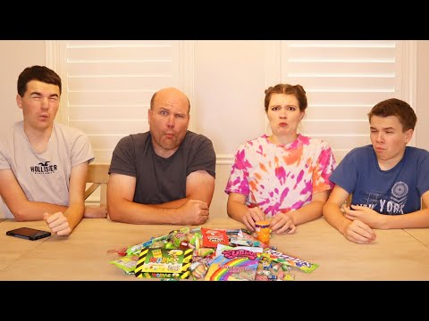 Last Person To Stop Eating Sour Candy Wins!