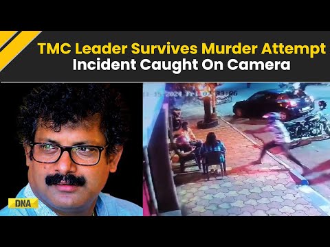 Murder Attempt Goes Wrong In Kolkata, TMC Leader Sushanta Ghosh Chases Shooter, Caught On CCTV