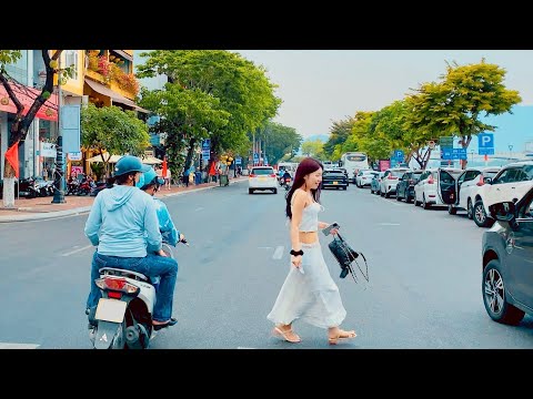 🚴 Da Nang VIETNAM ● Bike Ride in Da Nang Downtown l Con Market, Han River Bridge 【🇻🇳 4K】