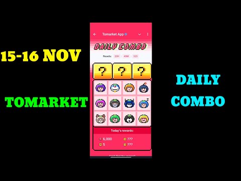 🍅Tomarket Airdrop Combo 15 November | Tomarket Daily Combo Today | Tomarket Secret Combo Today