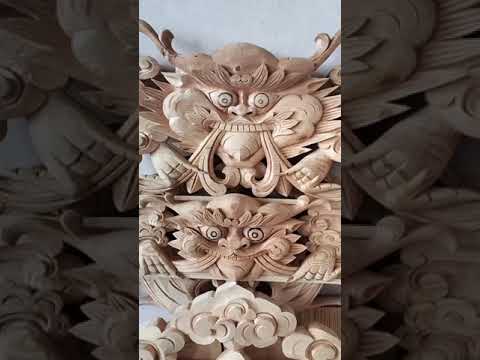 #Woodcarving craftsman #Purely handmade wood carving crafts