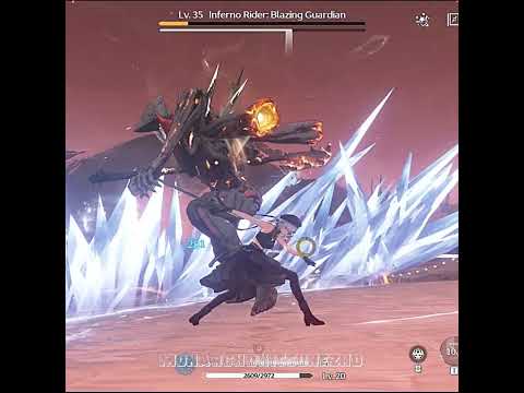 Wuthering Waves - 3 Girl's V.S Inferno Rider: Blazing Guardian #wutheringwaves #gameplay #edit