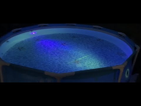 Hollywood above ground pool lights for under £25 - how to video