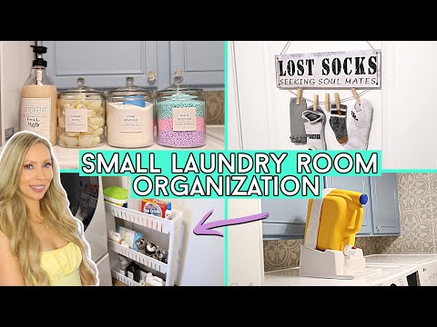 20+ BRILLIANT Small Laundry Room Organization Hacks!