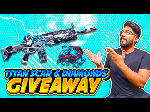 Giveaway TITAN SCAR Redeem Code || Custom Giveaway DIAMONDS || Free Fire Live Diamonds Giveaway