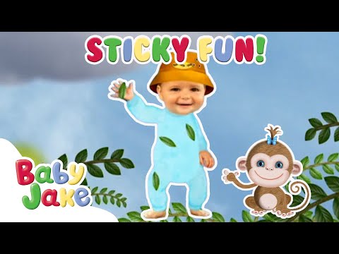 @BabyJakeofficial - 🌳😂 Sticky Fun in the Tropical Forest 😂🍃 | Full Episode | TV Shows for Kids