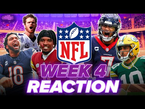 NFL Week 4 Reaction: Texans STUN Jaguars, Vikings-Packers, Bears & Commanders BIG WINS, Jets flop