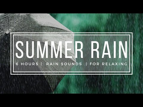 Rain Sounds for Sleeping No Thunder - 6 Hours Relaxing Deep Sleep Nature Sounds ASMR HD