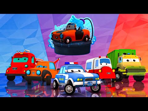 Road Rangers - Go To Car Wash & More Car Cartoons For Children