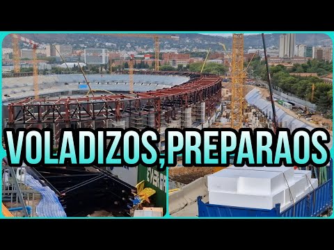 🔴OBRAS CAMP NOU(13 de Agosto)⚠️Voladizos calentar que os toca salir