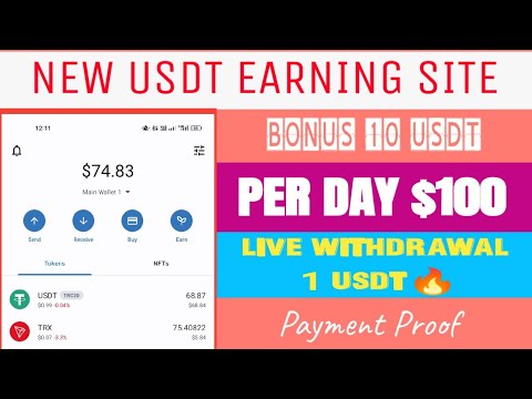 New USDT Earning Site 2023 | $10 USDT Free Sign UP | Free USDT Earn | Usdt Investment