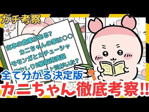 【ちいかわガチ考察】カニちゃん(古本屋)の謎を徹底的に解き明かすど！！！