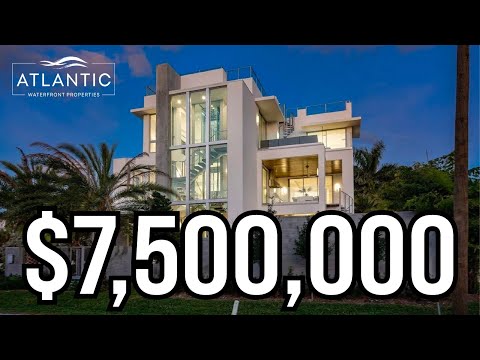 Inside Stunning Modern Luxury $7.5M Home in Delray Beach, FL W/ a 360 Rooftop Deck!