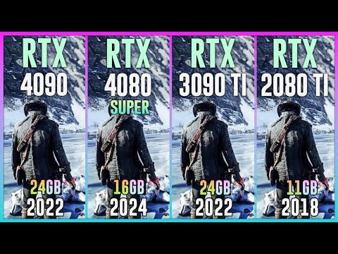 RTX 4090 vs RTX 4080 SUPER vs RTX 3090 TI vs RTX 2080 TI - Test in 20 Games