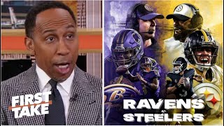 FIRST TAKE | Lamar will exercise his demons vs Steelers D? - Stephen A. breaks AFC North showdown