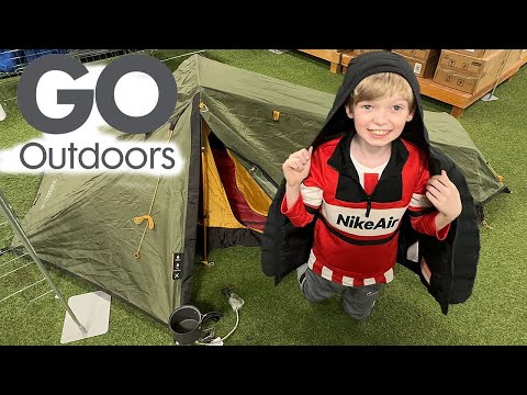 GO OUTDOORS Store Camping | We went tent shopping