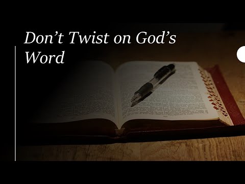 Don't Twist on God's Word | Apostle Wale Olulana | Harmony Christian Centre | 19.08.24