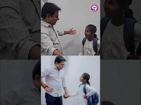 A Beautiful Conversation Between #KTR and Roshni | Occasion Of Children's Day