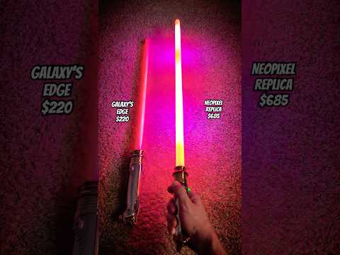 Disney VS Neopixel Palpatine Lightsaber!