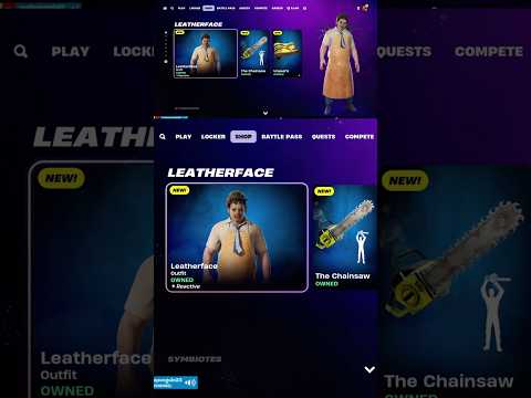 New Leatherface Skin + Eddie Brock Finally Returns! #fortniteitemshopreview #shorts