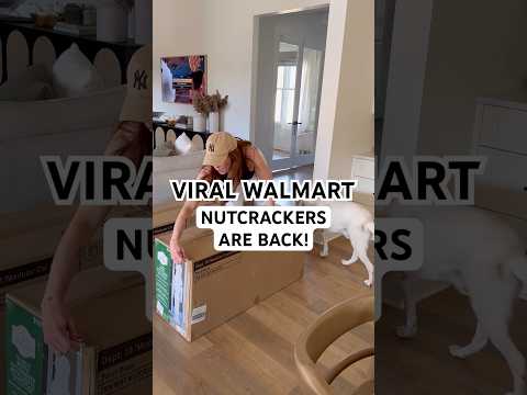 VIRAL 6’ Walmart Nutcrackers are BACK! #walmarthomedecor #christmasdecor #christmasdecorations