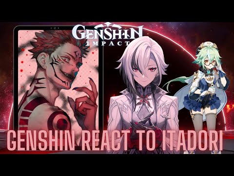 Genshin impact arlecchino react to itadori yuji | jujutsu kaisen | Gacha life 2 Reaction | Gojo