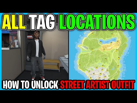 How To Unlock Street Artist Outfit - ALL Corporate Poster Tag Locations In GTA 5 Online