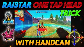 RAISTAR-നെ പോലെ ONE TAP HEADSHOT അടിക്കാം!🔥😍 ONE TAP HEADSHOT TRICK REVEALED WITH HANDCAM❤