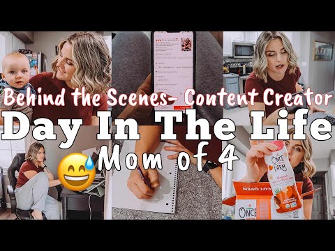 BEHIND THE SCENES OF A CONTENT CREATOR + MOM OF 4 KIDS | DAY IN THE LIFE FALL 2024 | MEGA MOM