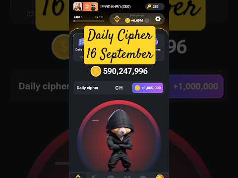 Cracking the Daily Cipher with Hamster Kombat - (September 16, 2024)