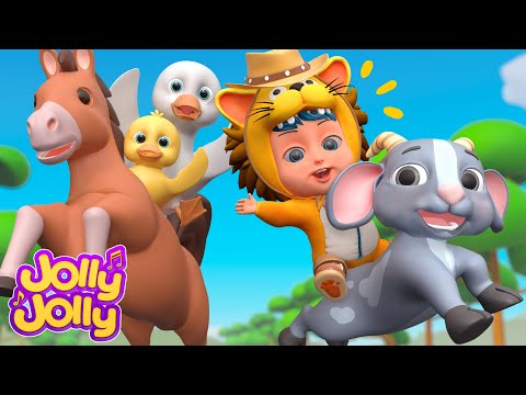 🐶🐷😻The animals on the farm + MORE - Animals sound songs | Jolly Jolly Kids Songs & Nursery Rhymes