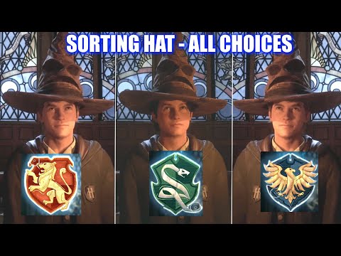 Hogwarts Legacy - Sorting Hat ALL Houses (Gryffindor, Slytherin, Ravenclaw, Hufflepuff)