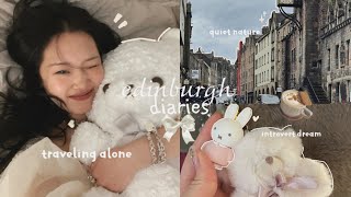 cozy days in edinburgh 🧸 traveling alone, anxiety, exploring the city, good eats