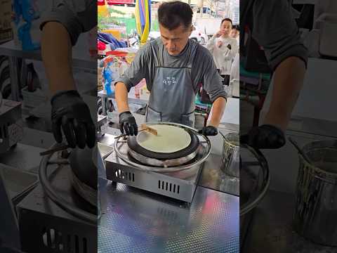 Oreo ice cream crepe  -  Korean Street Food #shortsvideo