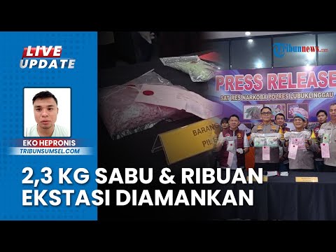 Stok 2,3 Kg Sabu untuk Malam Tahun Baru Digagalkan Polisi Lubuklinggau, 2 Pelaku Diringkus